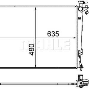 Kühlmittelkühler HYUNDAI IX35 / SPORTAGE - MAHLE