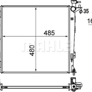 Kühlmittelkühler HYUNDAI IX35 / SPORTAGE - MAHLE
