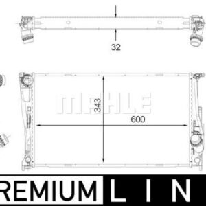 MOTOR SU RADYATORU BMW N54 N55 N20 E82 E84 E88 E89 E90 E92 E93 PREMIUM LINE - MAHLE