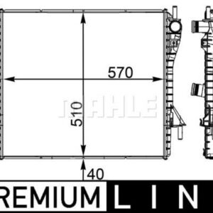 Kühlmittelkühler JAGUAR - MAHLE