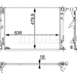 Kühlmittelkühler HYUNDAI TUCSON - MAHLE