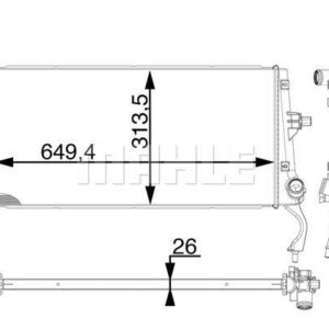 Kühlmittelkühler HYUNDAI I30 - MAHLE