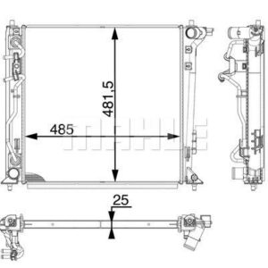Kühlmittelkühler HYUNDAI TUCSON - MAHLE