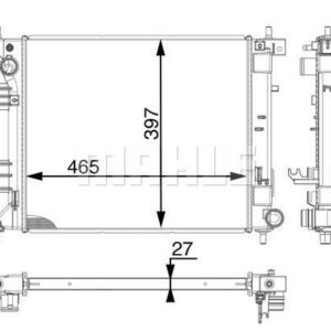 Kühlmittelkühler KIA CEED - MAHLE