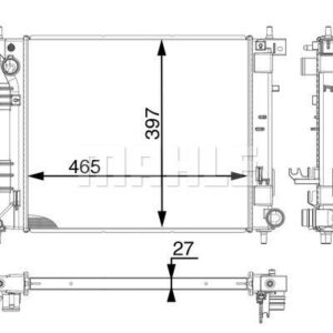 Kühlmittelkühler KIA CEED - MAHLE
