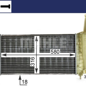 Kühlmittelkühler FIAT PUNTO - MAHLE