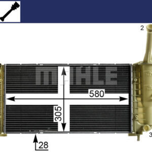 Kühlmittelkühler FIAT IDEA 1.4I - MAHLE