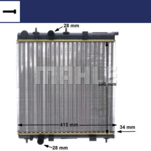 Kühlmittelkühler Peug.207.208 / Ren.DS3.C3 - MAHLE