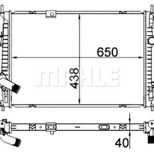Kühlmittelkühler NISSAN QASHQAI - MAHLE