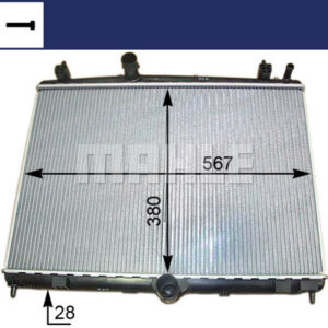 Kühlmittelkühler PEUGEOT 406/ CITROEN C5 - MAHLE