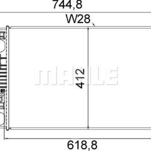 SU RADYATÖRÜ ASTRA J 2010 2020 MANUEL 580x398x26 1.4-1.6 A14NEL-NET-B14NEL-NET-D14NEL-A16NET - MAHLE