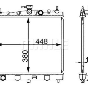 Kühlmittelkühler NISSAN MICRA III - MAHLE