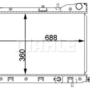 Kühlmittelkühler SUBARU FORESTER - MAHLE