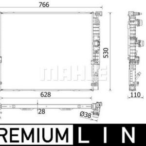 MOTOR SU RADYATORU PREMIUM LINE BMW B48 G30 F90 G31 G32 G11 G12 - MAHLE