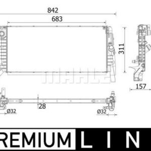 MOTOR SU RADYATORU BMW F48 15 F39 18 20 MINI F57 15 PREMIUM LINE - MAHLE