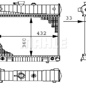 MOTOR SU RADYATORU KLIMASIZ MERCEDES M111 W202 S202 W210 S210 - MAHLE