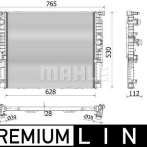 MOTOR SU RADYATORU PREMIUM LINE BMW G30 G31 G11 G12 - MAHLE