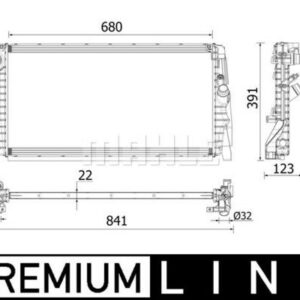 MOTOR SU RADYATORU PREMIUM LINE BMW F40 F45 F46 F48 F39 MINI F60 - MAHLE