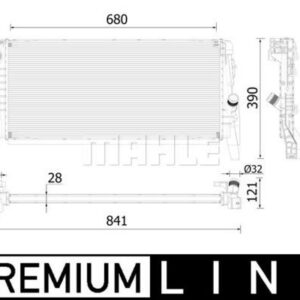 MOTOR SU RADYATORU PREMIUM LINE BMW F40 F45 F46 F48 F39 MINI F60 F54 F57 - MAHLE