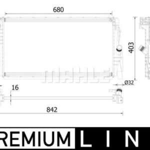 MOTOR SU RADYATORU MINI F55 F56 14 17 PREMIUM LINE - MAHLE