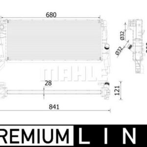 MOTOR SU RADYATORU BMW F45 F48 MINI F54 F56 F60 PREMIUM LINE - MAHLE