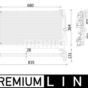 Kühlmittelkühler BMW 2 F45 . X1 F49 - MAHLE