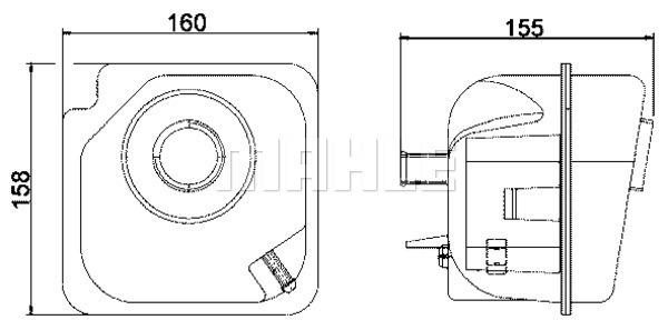 Ausgleichsbeh lter VOLVO 850/S70/V70 - MAHLE