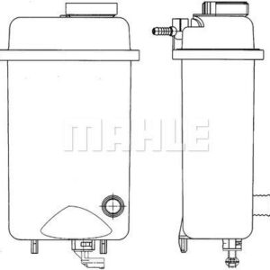 RADYATOR SU DEPOSU BMW E39 E38 M60 M62 M73 - MAHLE