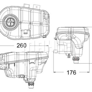 Ausgleichsbeh lter AUDI A6 C7 - MAHLE