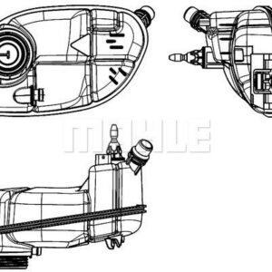 RADYATOR YEDEK SU DEPOSU MERCEDES X156 W176 W246 C117 - MAHLE