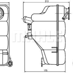 RADYATOR YEDEK SU DEPOSU MERCEDES W202 W463 - MAHLE