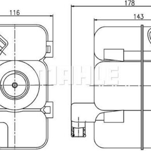 Ausgleichsbeh lter VOLVO S60/ V70/ S80/ XC90 - MAHLE