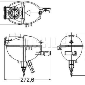 RADYATOR YEDEK SU DEPOSU MERCEDES W204 S204 C218 W212 C207 - MAHLE