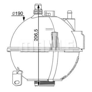 RADYATOR YEDEK SU DEPOSU BMW F25 F26 - MAHLE