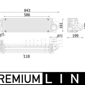 Ladeluftkühler BMW 225I - MAHLE