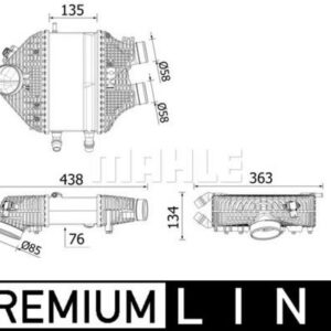 Ladeluftkühler BMW M3 / M4 - MAHLE