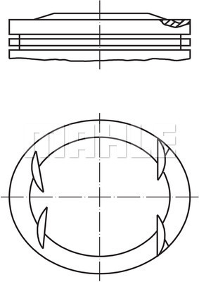 PİSTON COMPLETE 89.9 MM MERCEDES-BENZ - MAHLE