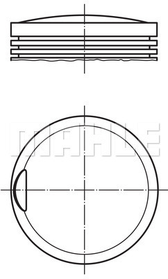 PİSTON COMPLETE 89.5 MM MERCEDES-BENZ - MAHLE