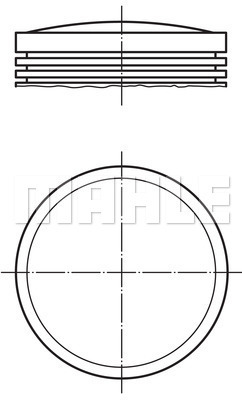 PİSTON COMPLETE 85.55 MM MERCEDES-BENZ - MAHLE