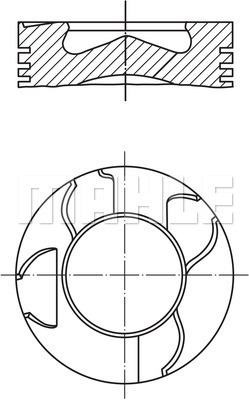 PİSTON COMPLETE 80.01 MM MERCEDES-BENZ - MAHLE