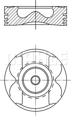 PİSTON COMPLETE 86 MM MERCEDES-BENZ - MAHLE