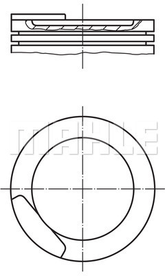 PİSTON COMPLETE 79.5 MM OPEL - MAHLE