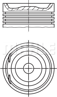 PİSTON COMPLETE 86.25 MM OPEL - MAHLE