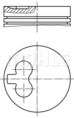 PİSTON COMPLETE 80 MM RENAULT - MAHLE