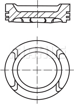 PİSTON COMPLETE 82.51 MM VW - MAHLE