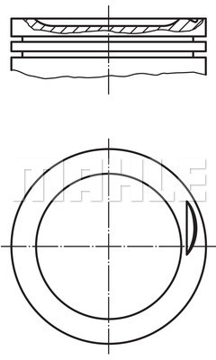 PİSTON COMPLETE 82.76 MM VW - MAHLE