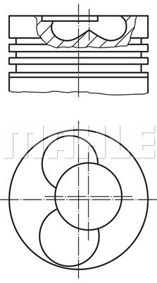 PİSTON COMPLETE VW - MAHLE