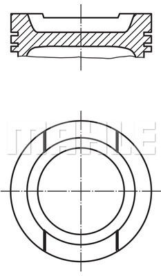 PİSTON COMPLETE 83.01 MM VW - MAHLE