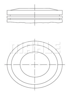 PİSTON COMPLETE 81.51 MM AUDI - MAHLE