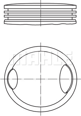 PİSTON COMPLETE 82.51 MM AUDI - MAHLE